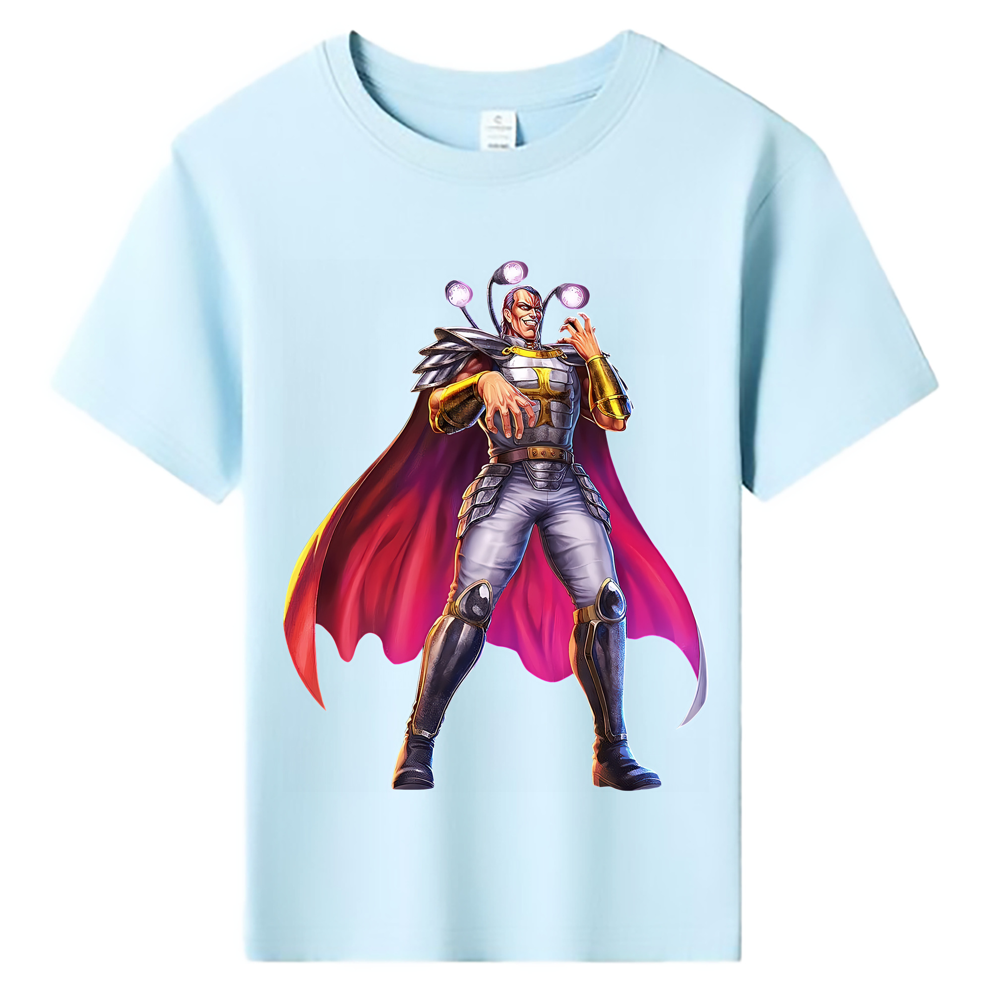 （画像用） 北斗の拳 Fist of the North Star 綿100％キッズTシャツ（フロントプリント）